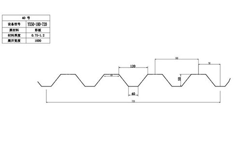 YX50-180-720開口樓承板